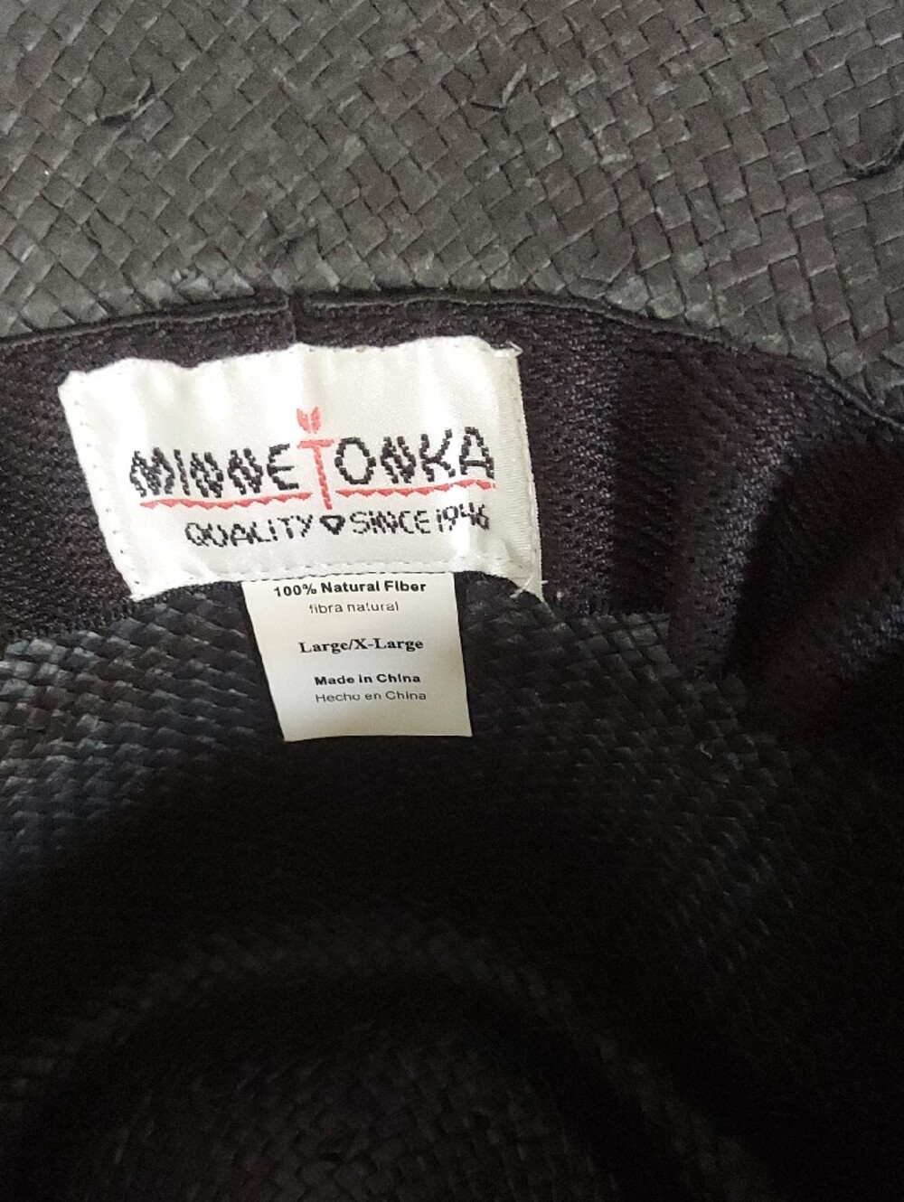 Minnetonka Black Western Hat with Concho - Picture 2 of 6